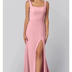 Elegant Pink Maxi Dress